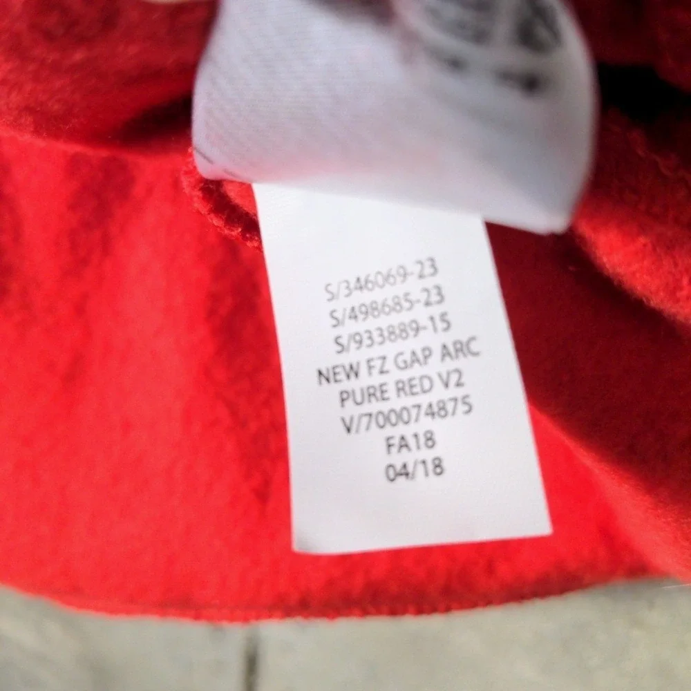 Gap Kids Arch Logo Full Zip Hoodie XL Red‎ Fleece Sweatshirt Boys Girls New